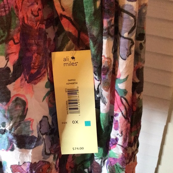 Ali Miles Multicolor Floral Blouse NWT - Picture 3 of 12
